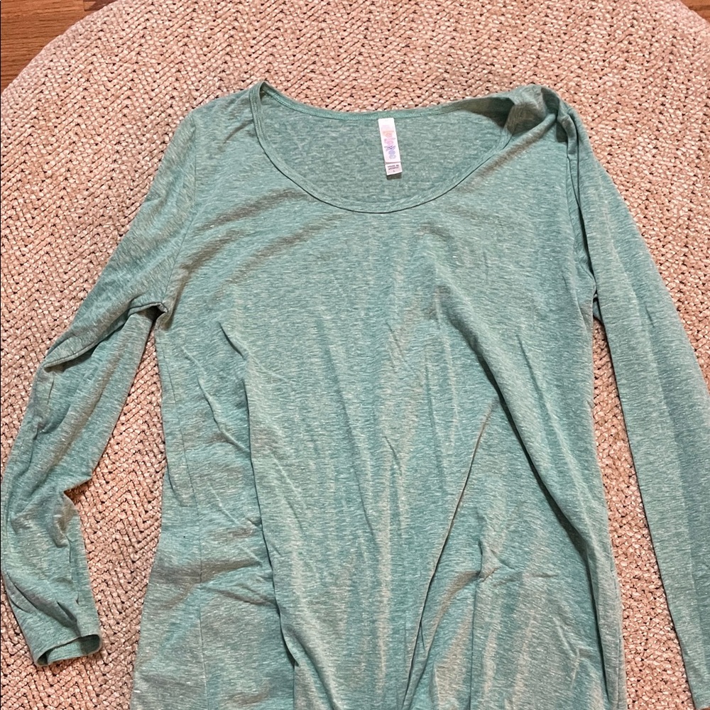 LuLaRoe Long Sleeve Top in Soft Teal
